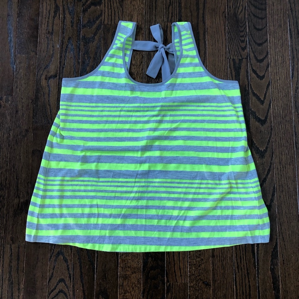 Outback Red Women’s L Neon Fluorescent Yellow/Grat Sleeveless Tulip Back Tank